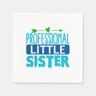 Professionell Little Sister Blue Paint Drift Pappersservett