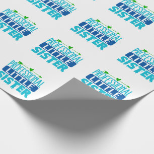 Professionell Little Sister Blue Paint Drift Presentpapper