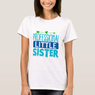 Professionell Little Sister Blue Paint Drift T Shirt