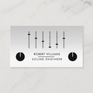 Professionell Ljud Music DJ Audio Control Visitkort