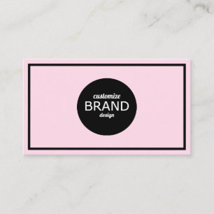 Professionell Ljus rosa Gräns, minimalistisk Visitkort