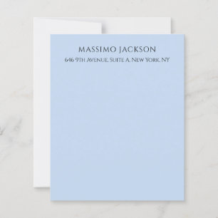 Professionell ljusblå modern minimalistisk namnsky