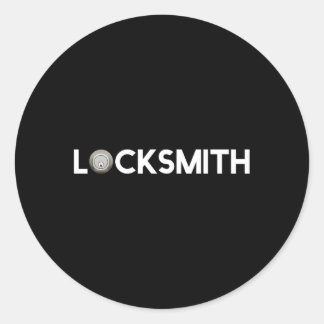 Professionell Locksmith Runt Klistermärke