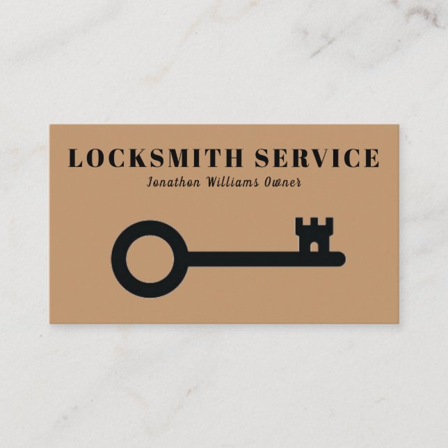 Professionell Locksmith Service Visitkort (Framsida)