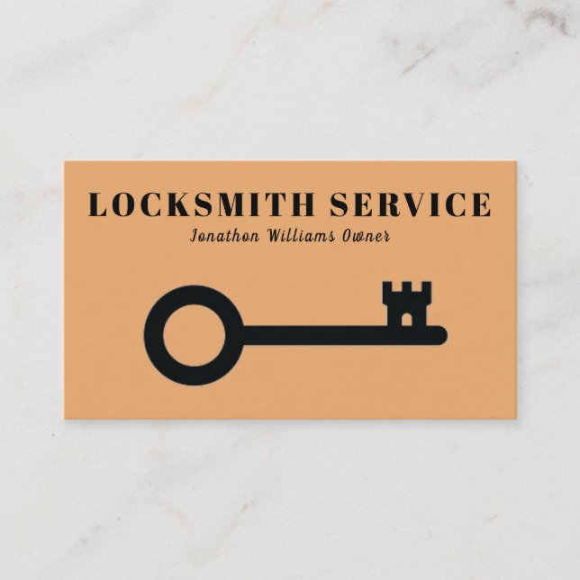 Professionell Locksmith Service Visitkort (Framsida)