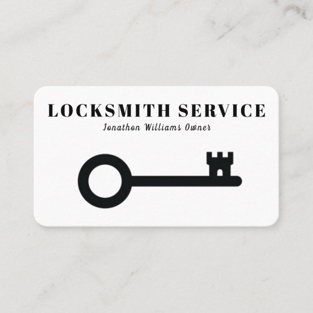 Professionell Locksmith Service Visitkort (Framsida)