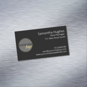 PROFESSIONELL LOGOTYP COMPANED BRANDED BUSINESS BL MAGNETISKA VISITKORT