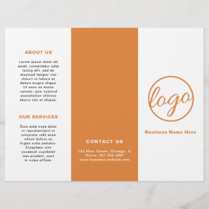 Professionell Logotyp Enkel broschyr för Orange me