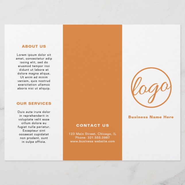 Professionell Logotyp Enkel broschyr för Orange me (Framsida)