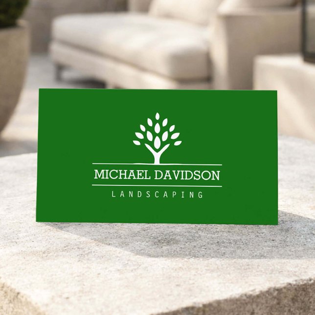 Professionell logotyp för trädlandskapsarkitektur  visitkort (Skapare uppladdad)