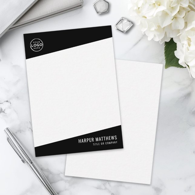 Professionell Logotyp Här Anteckningskort (Professional Business Logo Note Card )
