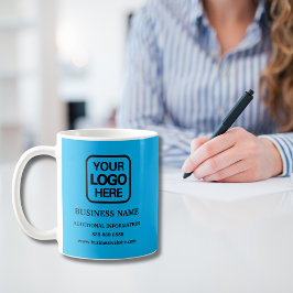 Professionell - Logotyp - ljusblå Kaffemugg