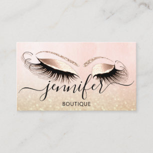 Professionell Logotyp Makeup Artist Ro Glitter Visitkort