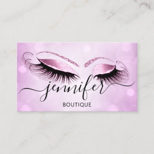 Professionell Logotyp Makeup Boutique Lash Studio Visitkort
