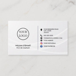 Professionell Logotyp - minimalistisk Social-webbp Visitkort