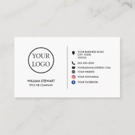 Professionell Logotyp - minimalistisk Social-webbp Visitkort