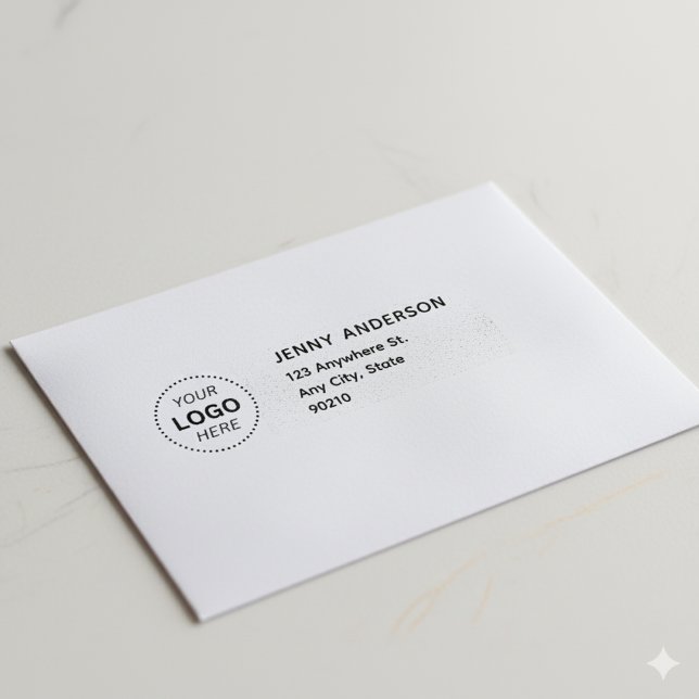 Professionell logotyp Modern affär returadress  Självfärgande Stämpel (Skapare uppladdad)