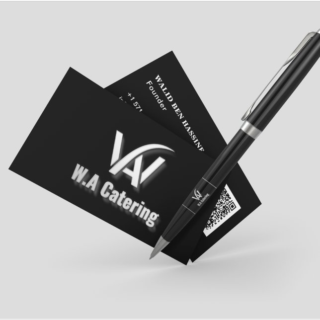 Professionell Logotyp och Catering av QR-kod Visitkort (Skapare uppladdad)