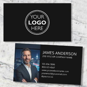 Professionell Logotyp Profilbild Minimalistisk Sva Visitkort