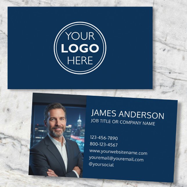 Professionell logotyp Profilfoto Minimalistisk mar Visitkort (Skapare uppladdad)