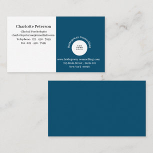 Professionell Logotyp Psycholog & Counselor Visitkort