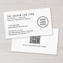 Professionell Logotyp QR-kod Företagsanställd Visitkort