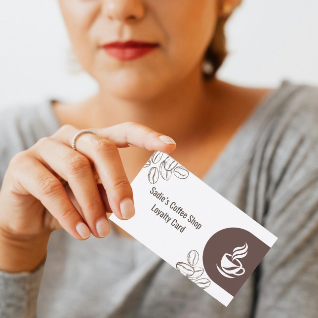 Professionell lojalitetskort för kaféer, anpassnin visitkort (Skapare uppladdad)