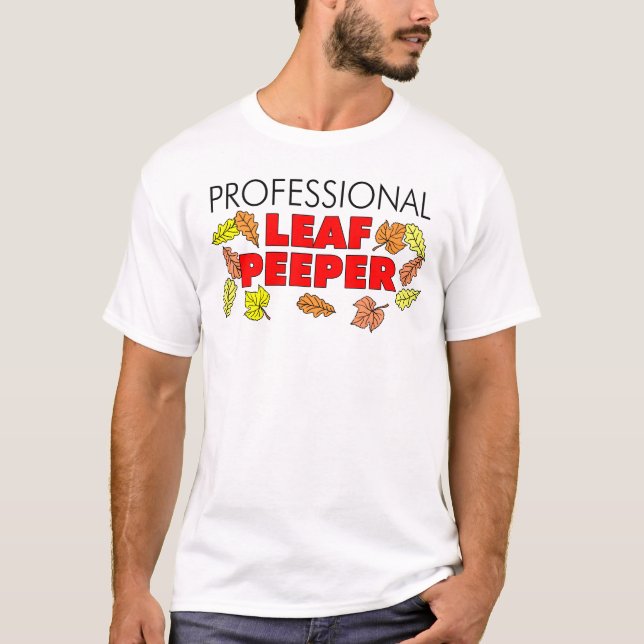 Professionell Löv Peeper Höst löv T Shirt (Framsida)