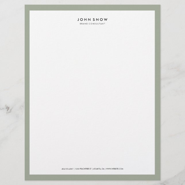 Professionell Luxe Letterhead Brevhuvud (Framsida)