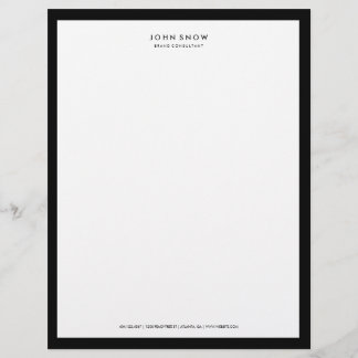 Professionell Luxe Letterhead Brevhuvud