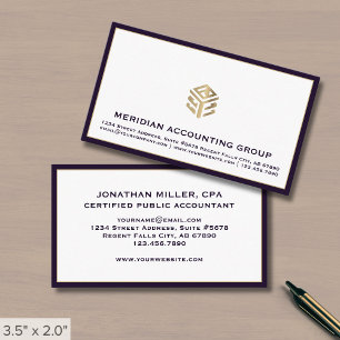Professionell Luxe Logotyp Visitkort