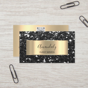 Professionell Luxury Guld Glitter Back Ram Busine Visitkort