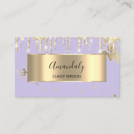 Professionell Luxury Guld Royal Marble Lila Viole Visitkort