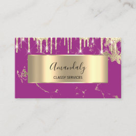 Professionell Luxury Guld Royal Marble Rosa Drift Visitkort
