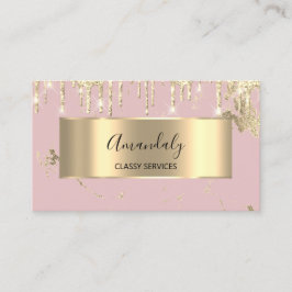 Professionell Luxury Guld Royal Marble Rosa ros Visitkort