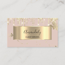 Professionell Luxury Guld Royal Marble Rosa  Visitkort