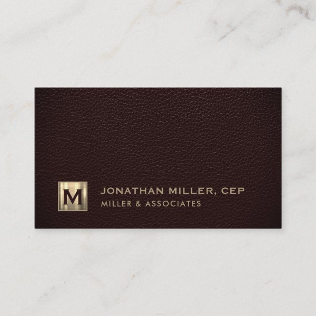 Professionell Luxury Initial Logotyp Visitkort (Framsida)