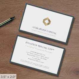 Professionell Luxury Logotyp Visitkort