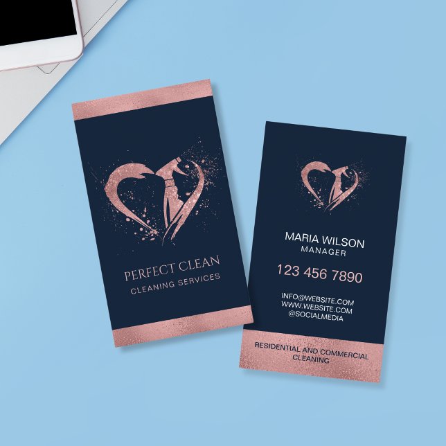 Professionell Maid Houseförvarings-Städning Visitkort (Skapare uppladdad)