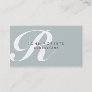 Professionell Makeup Artist Elegant Monogram Grönt Visitkort