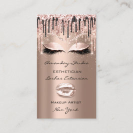 Professionell Makeup Artist Eyelash Dricks Ro Visitkort