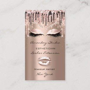 Professionell Makeup Artist Eyelash Dricks Ro Visitkort