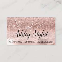 Professionell Makeup Artist Eyelash Extensions Visitkort