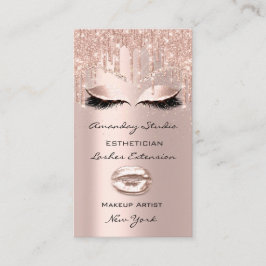Professionell Makeup Artist Eyelash Hairdesser Visitkort