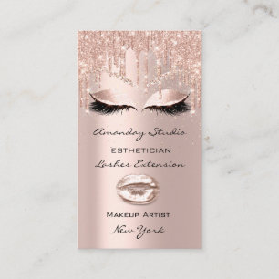 Professionell Makeup Artist Eyelash Hairdesser Visitkort