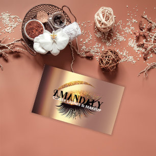 Professionell Makeup Artist Eyelash QR CODE LOGOTY Visitkort