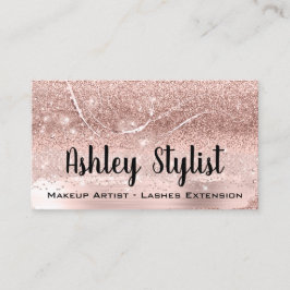 Professionell Makeup Artist Eyelash Ro Confetti Visitkort
