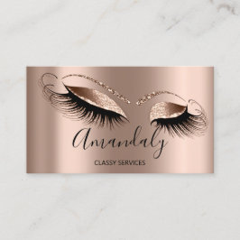 Professionell Makeup Artist Eyelash Ro Visitkort