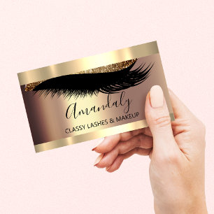 Professionell Makeup Artist Eyelash Unik Modern Visitkort