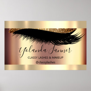 Professionell Makeup Artist Eyelash Unique Modern  Poster